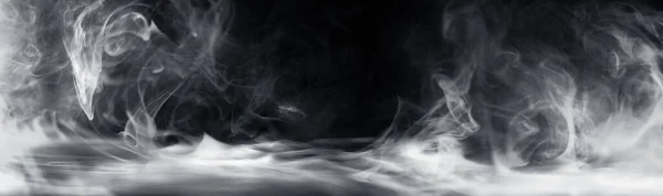 Справжній Дим Вибухає Крутиться Назовні Драматичний Дим Або Ефект Туману — стокове фото