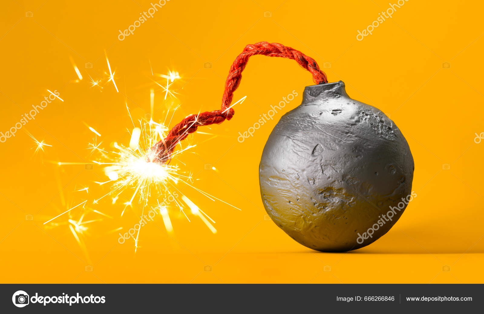 Fuse Burning with Sparkles Bomb from Eggplant Stock Photo - Image of  healthy, cuisine: 226829810