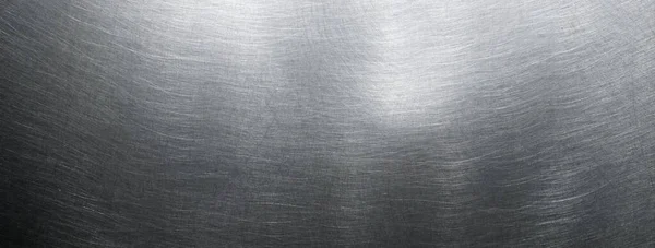 Echt Gebürstetem Edelstahl Metall Hintergrund — Stockfoto