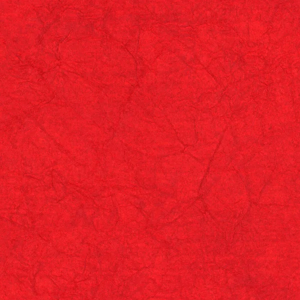 Nahtlos Strukturiertes Rotes Papier Mit Groben Faltigen Linien Zerknülltes Rotes — Stockfoto