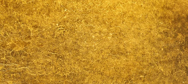 ラフ金属ゴールデン表面テクスチャ 光沢のある金のしわの背景 — ストック写真