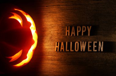 Spooky Halloween arka plan ile jack o fener - Cadılar Bayramın kutlu olsun