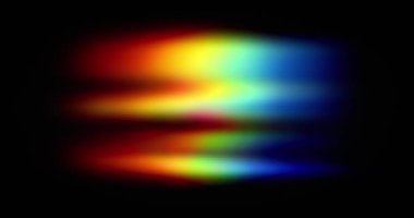 Güneş ışığının gerçek gökkuşağı bir prizmaya ışıldıyor rastgele dans eden ışık ışınlarından oluşan canlı bir gökkuşağı yaratıyor. Aurora borealis etkisi gibi parlak renklerde ışık tayfı için bir güneş ışınının kırılması.