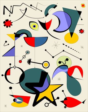 Abstract beige background ,surrealism art style