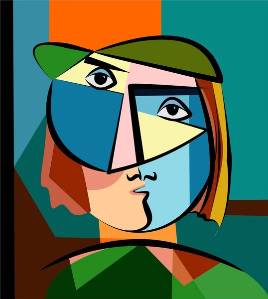 Soyut bej arkaplan, süslü geometrik ve eğri şekiller, dışavurumculuk sanat tarzı