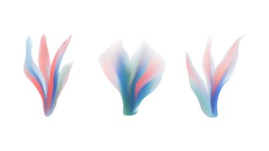 Pastel renklerde ruhani şekillerin büyüleyici üçlüsü, huzur ve modern tasarım hissi uyandırıyor.