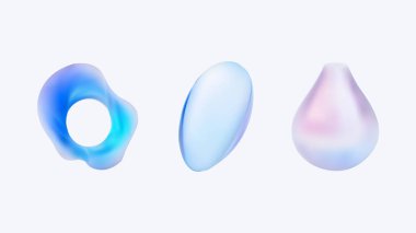 Modern tasarım ihtiyaçları ve kavramları karşılamak için son derece ideal olan şık ve renkli sıvı şekiller.