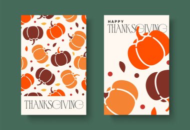 Canlı, renkli Şükran Günü balkabağı desenleri sonbahar temalı tasarımlar ve neşeli kutlamalar için mükemmeldir.