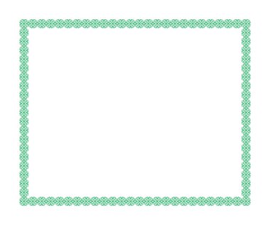 soyut sanatsal yaratıcı yeşil sınır vektörü çizimi