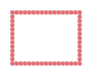 soyut sanatsal yaratıcı kırmızı sınır vektörü çizimi