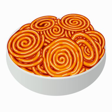 Sanatsal yaratıcı ayrıntılı Hint Jalebi vektör çizimi
