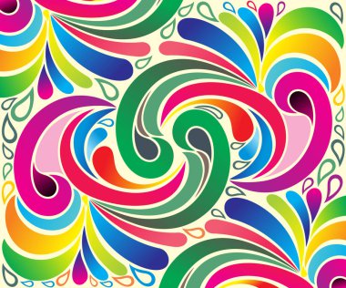 sanatsal yaratıcı rengarenk çoklu çiçek arkaplan vektörü çizimi