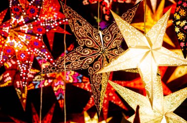 Bir sürü yıldız çelenk, Noel dekoru