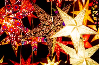 Bir sürü yıldız çelenk, Noel dekoru