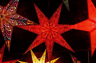 Bir sürü yıldız çelenk, Noel dekoru