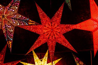 Bir sürü yıldız çelenk, Noel dekoru