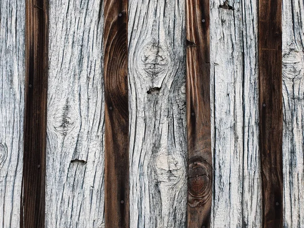 Старі Сільські Білі Темні Дерев Яні Дошки Фону Гранжевою Текстурою — стокове фото