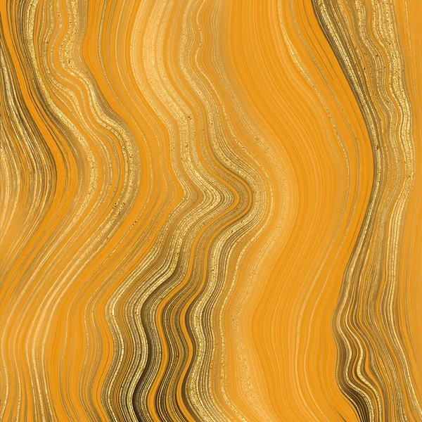 Agate Marble Texture Golden Black Veins Beige Orange Colored Onyx — Stock Photo, Image