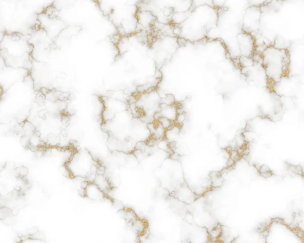 Witte Marmeren Textuur Met Natuurlijke Gouden Textuur Voor Achtergrond Design — Stockfoto
