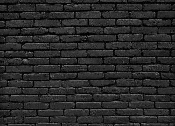 Black Vintage Brick Wall Texture Background Close Old Grunge Brick — Stock Photo, Image