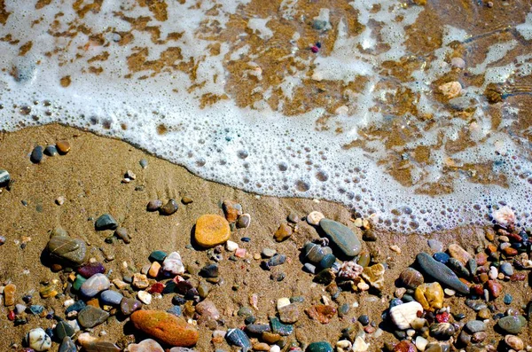 Antalya plajının deniz ve kumları