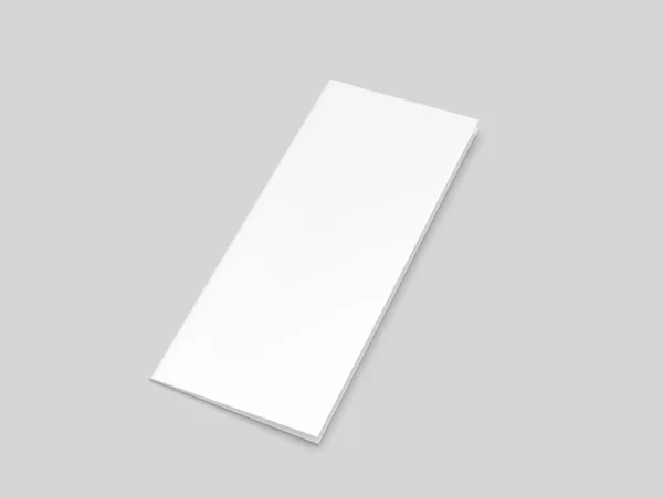 Halve Vouw Brochure Blanco Wit Sjabloon Voor Mock Presentatie Ontwerp — Stockfoto