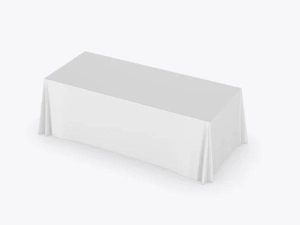 Messeveranstaltung Werbung Läufer Tisch Verstellbare Stoffbanner Oder Tischdecke Darstellung — Stockfoto