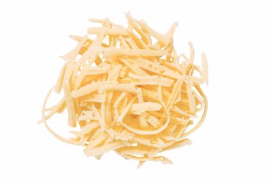 Beyaz arka planda izole edilmiş ızgara peynir. Konsept: İtalyan mutfağı, peyniri, restoranı ve yemeği.