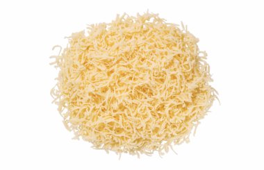 Beyaz arka planda izole edilmiş ızgara peynir. Konsept: İtalyan mutfağı, peyniri, restoranı ve yemeği.