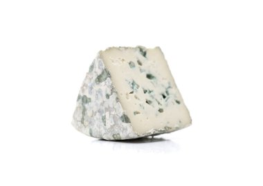 blue cheese isolated on a white background with clipping path and full depth of field.