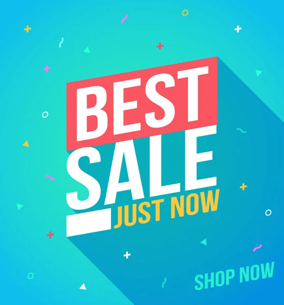 Best Sale Banner Sale Discounts Flat Design Banner Design Template — Stock Vector