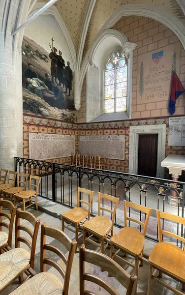 Het Interieur Van Kathedraal Frankrijk Zomer — Stockfoto