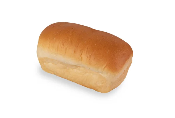 Zbliżenie Świeżego Chleba Białym Tle — Zdjęcie stockowe