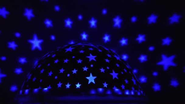 Światło Nocne Niebieskie Gwiazdy Wysokiej Jakości Materiał Filmowy Fullhd — Wideo stockowe