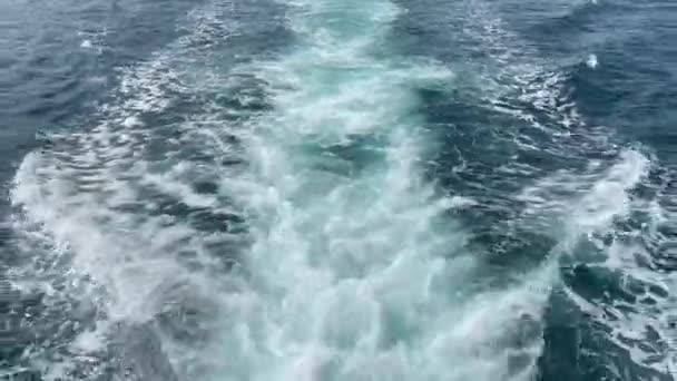 Lodní Jachta Stezka Středozemním Moři Vysoce Kvalitní Záběry — Stock video