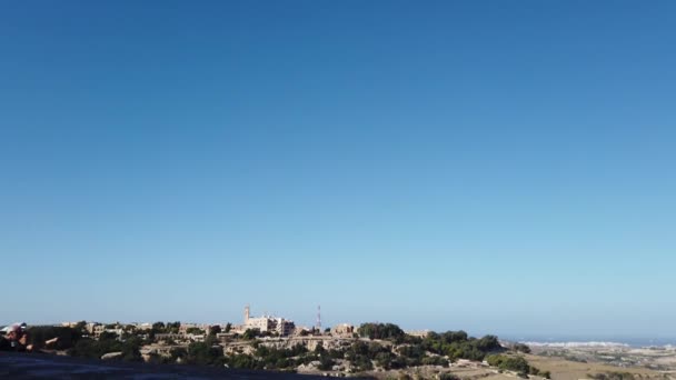 Mdina Malta Listopada 2023 Widok Muru Obronnego Miasta Mdeina Ciche — Wideo stockowe