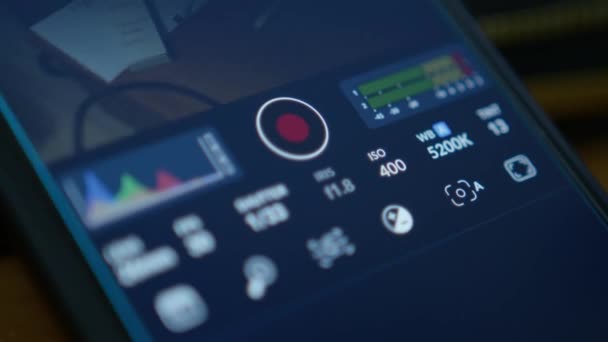 Mellieha Мальта 2023 Додаток Blackmagic Design Iphone Клацання Піктограмі Інтерфейс — стокове відео
