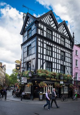 London, UK, Sept 2022, view of The Three Greyhounds, a pub in Soho