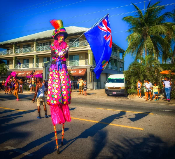 Grand Cayman Kaaimaneilanden Mei 2023 Blik Een Man Palen Paraderen — Stockfoto
