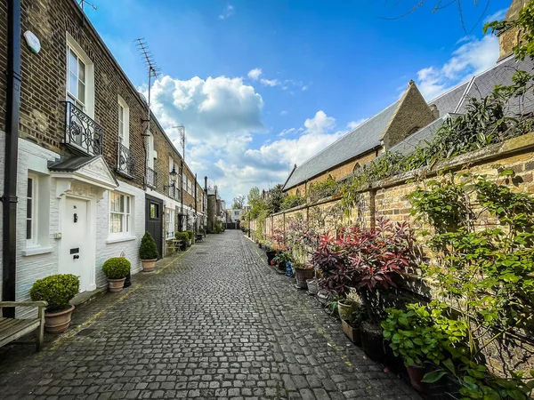 stock image England, United Kingdom, April 17th 2023, view of Kynance Mews in the Royal Borough of Kensington and Chelsea