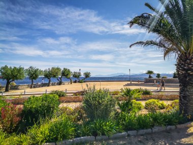 Haute-Corse, Korsika, 11 Haziran 2024, Akdeniz manzaralı Ile-Rousse