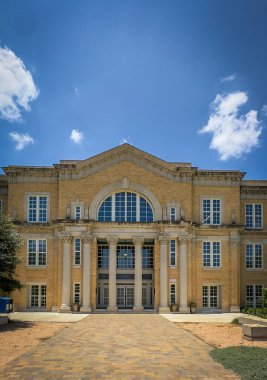 Teksas, ABD, 29 Mayıs 2024, Rio Grande Caddesi 'ndeki Austin Community College-Rio Grande Kampüsü manzarası