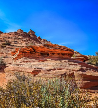 Edmaier 's Secret patikasında bir kaya oluşumunun görüntüsü, Arizona.