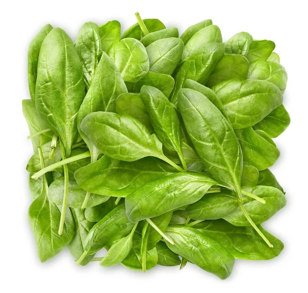 Bando Espinafres Folhas Verdes Frescas Alimentação Saudável Vegetal Orgânico Natural — Fotografia de Stock