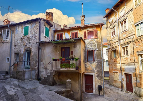 Lovran Istria Croatia Cosy Vintage Lanes Old Mediterranean Houses Narrow — Foto de Stock