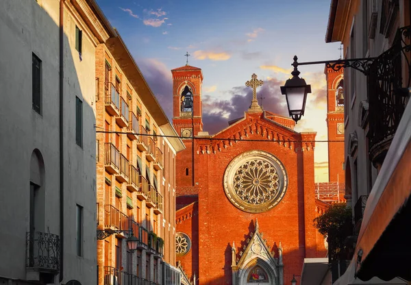 Bassano Del Grappa Veneto Region Italy View Street Church Tempio — Stockfoto