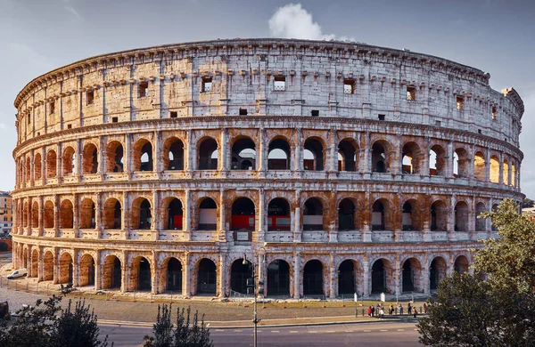 Rom Italien Romerska Colosseum Coliseum Eller Colosseo Antika Ruiner Flavianus — Stockfoto