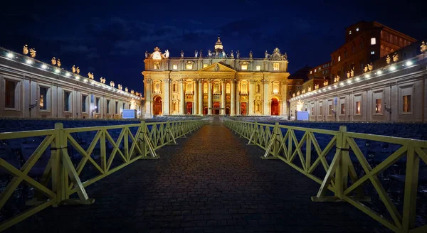 Vatican City Holy See Way Peter Basil Cathedral Saint Square — Stockfoto