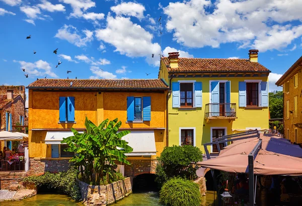 Old Village Borghetto Valeggio Sul Mincio Veneto Region Italy Colorful — Stock Photo, Image