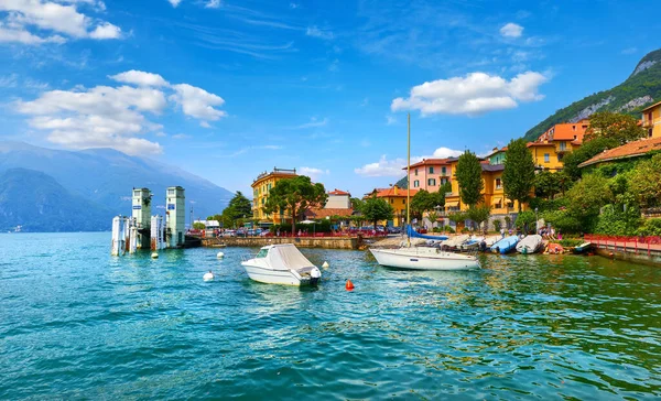 Varenna Italy Picturesque Town Lake Como Colourful Motley Mediterranean Houses — Stock Photo, Image